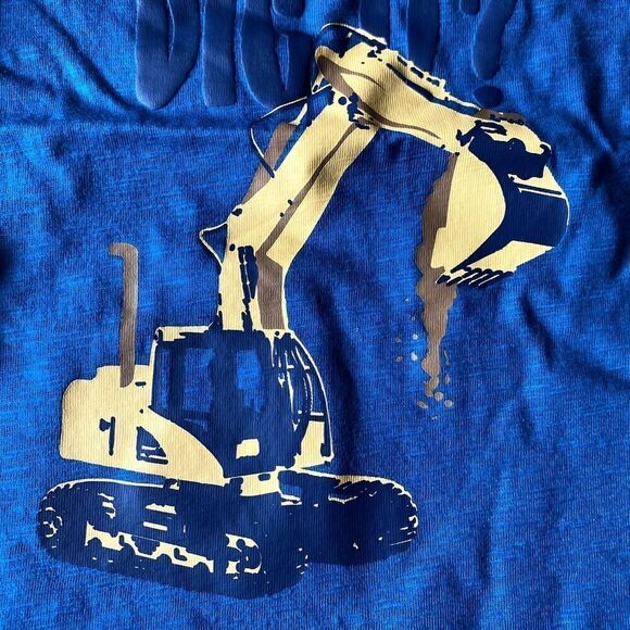 Carter's Construction Long Sleeve Shirt Gray Blue 18 Months - Picture 4 of 7